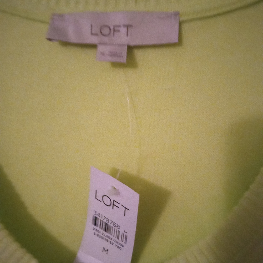 New LOFT Women's Light Green Sweater SizeM - Picture 3 of 9